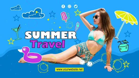 Videohive - Summer Travel Vlog - YouTuber - 57111421 1 Videohive - Summer Travel Vlog - YouTuber - 57111421