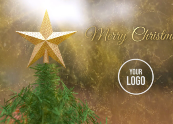 After Effects Template Of Christmas Tree Logo Reveal