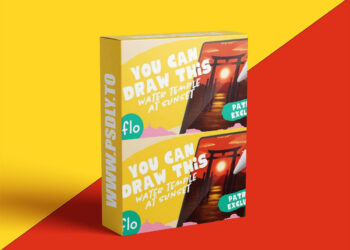 Art with Flo - Water Temple at Sunset