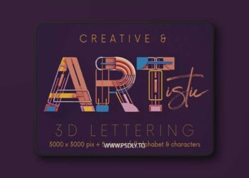 Colorful Geometry - 3D Lettering 6108766