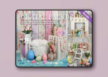 Easter Studio Backdrop Bundle Set of 3