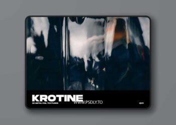 FLYERWRK - Krotine - Metallic inspired set of backgrounds