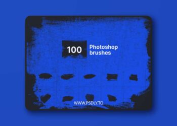 100 Handmade Grunge Brushes for Photoshop
