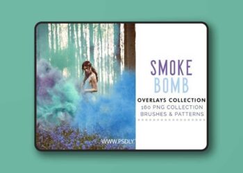 160 Smoke Bomb Overlays 3D Model