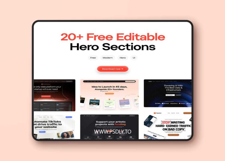 20+ Editable High-quality Hero Sections for Figma 1 20+ Editable High-quality Hero Sections for Figma