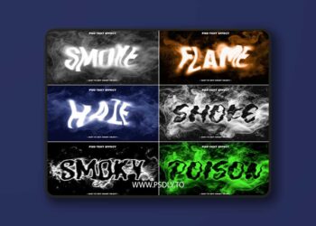 Best Modern Smoky Text Effects for Photoshop