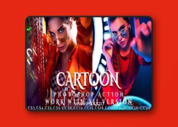 Cartoon Painting Actions for Photoshop