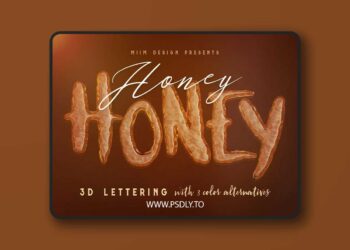 Deeezy - Honey Honey - 3D Lettering 17116