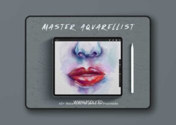 Master Aquarellist Watercolor Brushes for Procreate