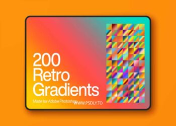 Retro Photoshop Gradients for 80s and 90s