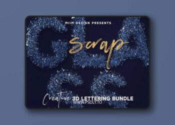 Scrap Glass – 3D Lettering 17948