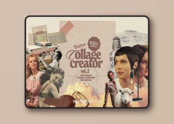 830+ PNG Vintage Collage Creator v.2 - 7253381
