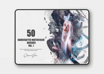 ArtStation - 50 Handcrafted Watercolor Brushes - Vol. 1