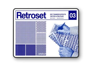 CreativeMarket - Retroset 03 - Dry Transfer Effects 290009311
