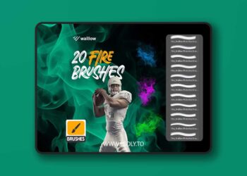 Fire and Smoke Photoshop Brushes