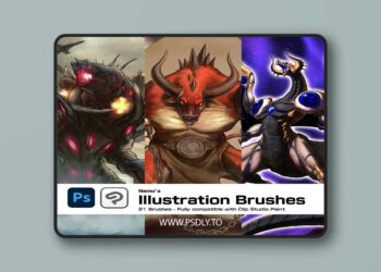 Gumroad - The Art Of Nemo - Nemo's Illustration Brushes for Photoshop and Clip Studio