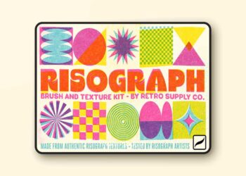 Risograph - Brush and Texture Kit for Procreate