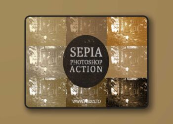 Sepia Actions for Photoshop