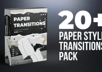 Videohive - 20 Paper Style Transition Pack - 58569191