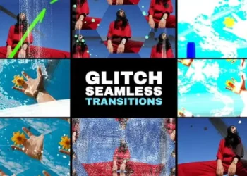 Videohive - Grunge Glitch Seamless Transitions | After Effects - 58336328