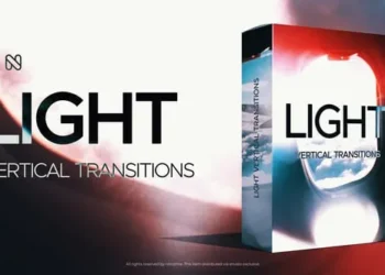 Videohive - Vertical Light Transitions - TikTok, Reels, Shorts, Stories - 58642216