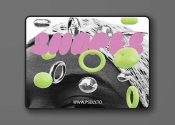 20 Metallic & Green 3D Shapes Pack