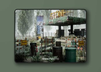 Abandoned Gas Station - Post Apocalyptic