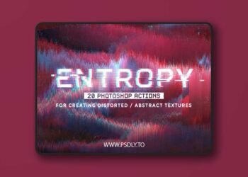 Entropy - 20 Glitch Photoshop Actions