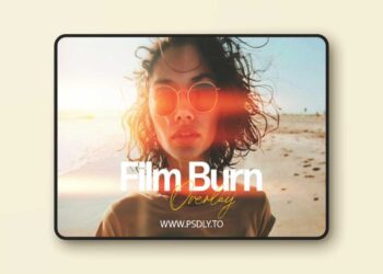 Film Burn Overlay Effect for Photoshop