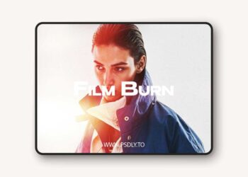 Film Burn Photo Effect - Overlay for Photoshop