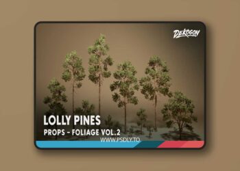 Foliage VOL.2 - Pines (Nanite and Low Poly) (5.1+)