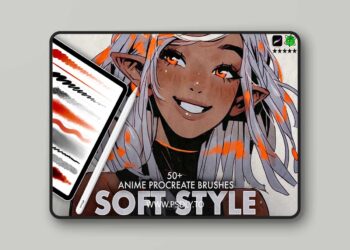 Gumroad - Anime Soft Style Procreate Brushes