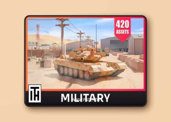 Military - Low Poly 3D Models Pack v2.1