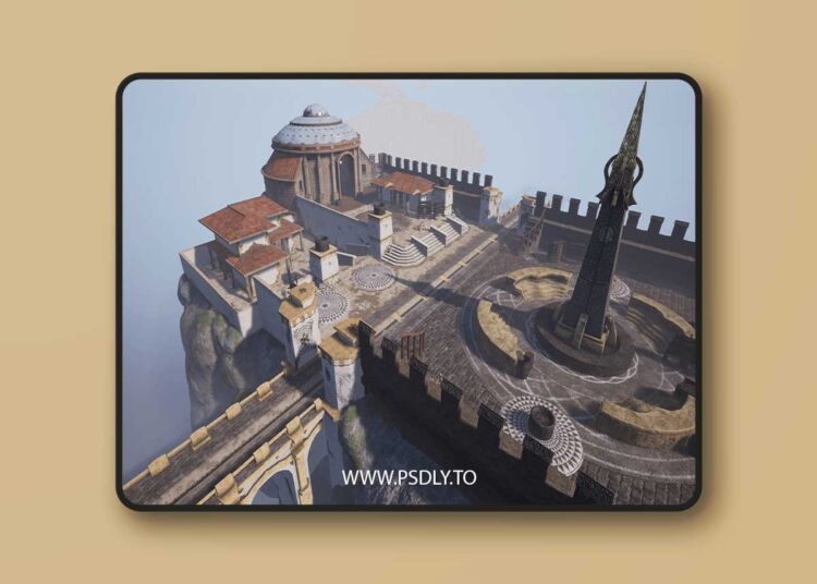 Modular Temple Plaza 4k PBR (4.16+) 1 Modular Temple Plaza 4k PBR (4.16+)