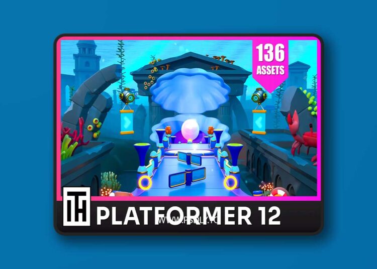 Platformer 12 Underwater - Low Poly 3D Models Pack v2.1 1 Platformer 12 Underwater - Low Poly 3D Models Pack v2.1