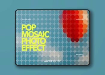 Pop Mosaic Photo Effect for Photoshop