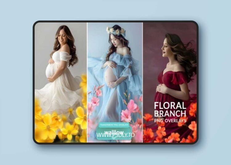 Spring Floral Branches Transparent PNG Overlays 1 Spring Floral Branches Transparent PNG Overlays