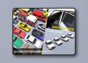 Stylized Vehicles Pack - Low Poly v1.67