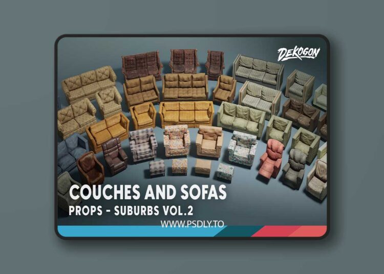 Suburbs VOL.2 - Couches and Sofas (Nanite and Low Poly) (5.4) 1 Suburbs VOL.2 - Couches and Sofas (Nanite and Low Poly) (5.4)