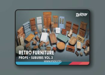 Suburbs VOL.3 - Retro Furniture (Nanite and Low Poly) (5.4)