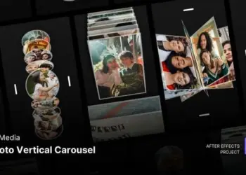 Videohive - 3D Photo Vertical Carousel After Effects Project Files - 59074000