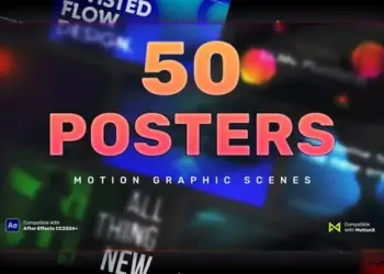 50 Poster Scenes | After Effects