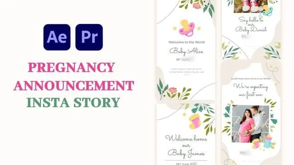 Videohive - Pregnancy Announcement Instagram Story - 59140475 1 Videohive - Pregnancy Announcement Instagram Story - 59140475