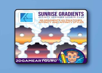48 Sunrise Gradients for Affinity Designer