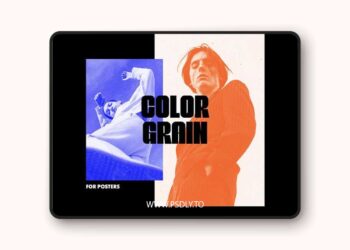 Color Grain Photoshop Effect for Posters