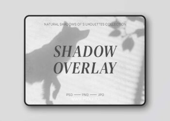 Creativemarket - Floral Dog Shadows Overlays
