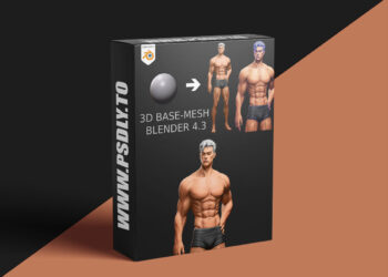 Gumroad - Flycat - 3D Male Body Base-Mesh Modeling - Blender 4.3