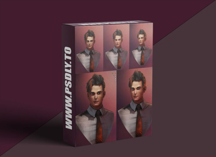 Gumroad - Flycat - Male head Modeling in Blender 1 Gumroad - Flycat - Male head Modeling in Blender