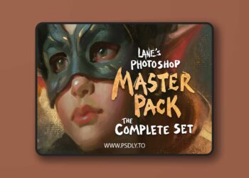 Lane's Photoshop Master Pack (The Complete Set) - Lane Brown (Painting + Drawing + Dirty Ink Brushes)