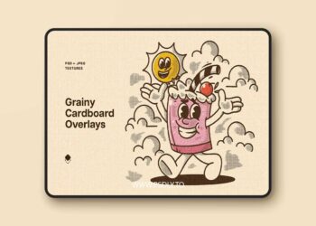 Pixelbuddha - Grainy Cardboard Overlay Textures 5315